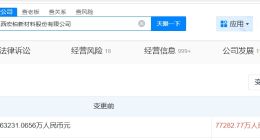 宏柏新材增资至7.7亿 增幅约22%