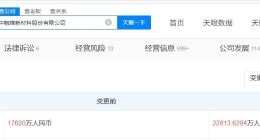 中触媒增资至2.3亿 增幅约29%
