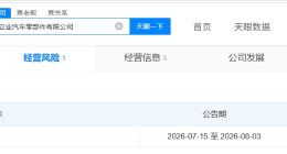 奇瑞旗下安庆立业汽车零部件公司拟注销