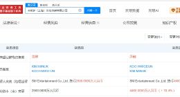 SM娱乐旗下上海公司增资至4460万 增幅约78%