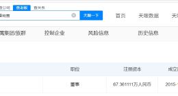 晚晚名下仅关联1家公司 晚晚夫妇仅关联1家公司