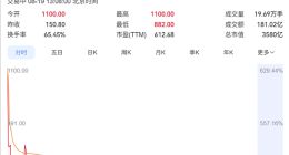 宇树科技高开629%跳水回落跌至882元 高点买入200股 浮亏超4万