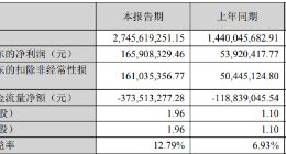 云汉芯城2026上半年扣非归母净利润同比增长超219%