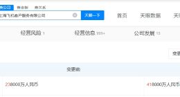 中国商飞旗下上海飞机客户服务公司增资至41.8亿 增幅约76%