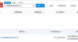 醉鹅娘被执行1.1亿 醉鹅娘再次成被执行人